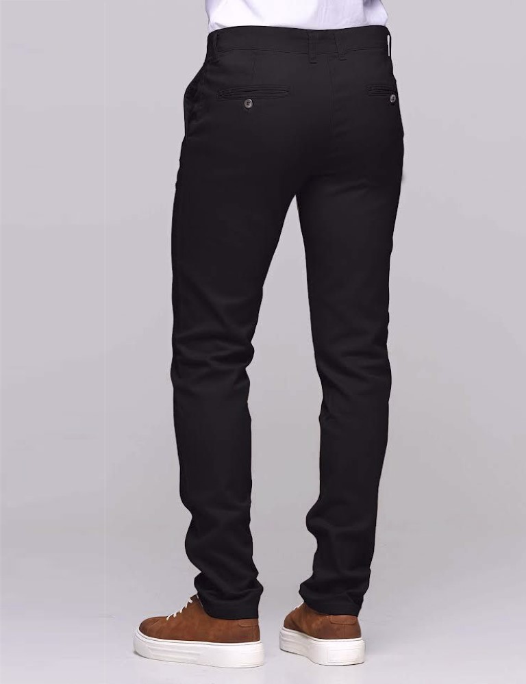 Ben Tailor ανδρικό μαύρο υφασμάτινο Chinos παντελόνι 0178 φωτογραφία